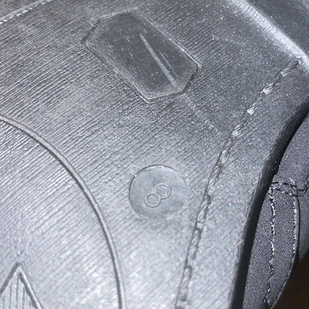 Ladies black mid calf zipper boots - Picture 7 of 7